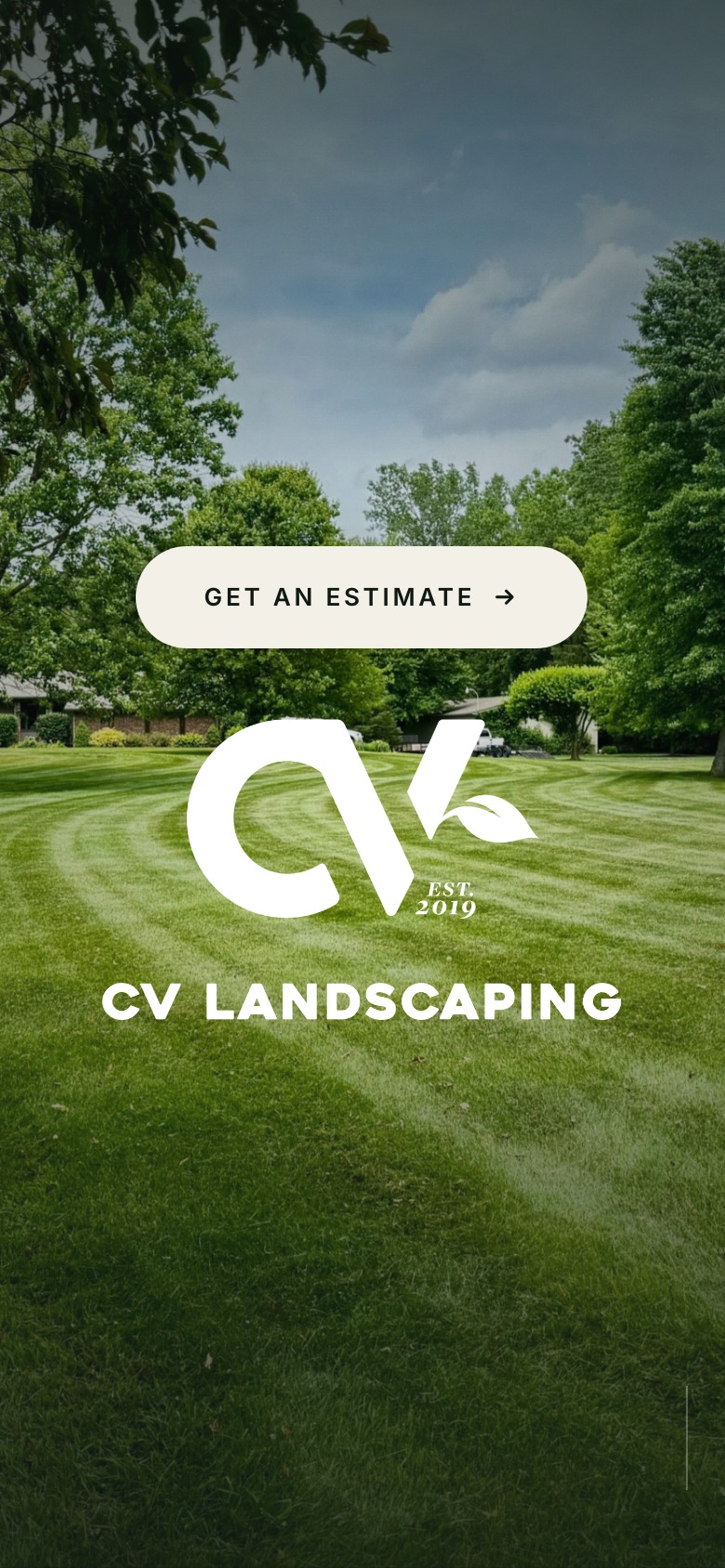 CV Landscaping homepage