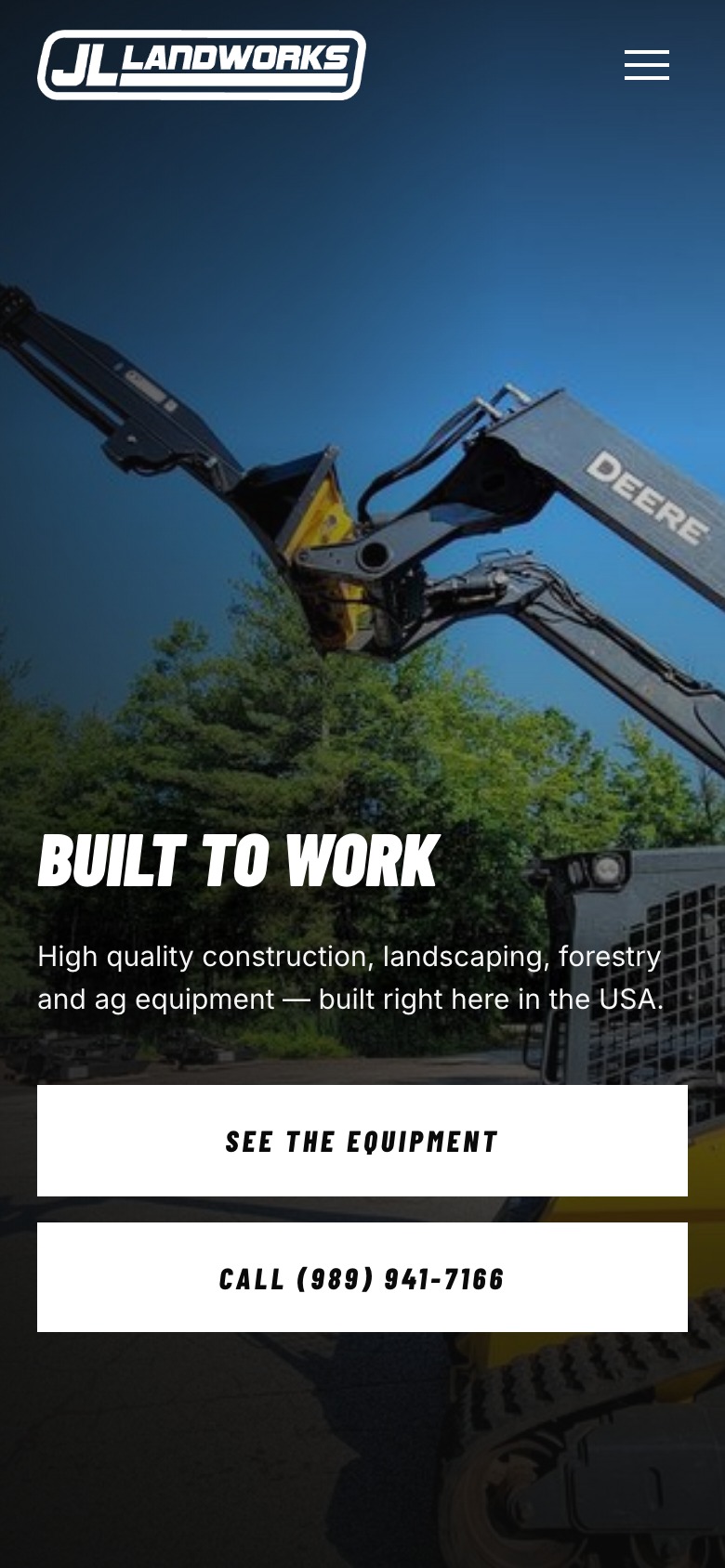 JL Landworks homepage